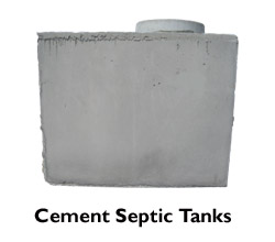 Cement Septic Tanks Installed